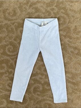 Janie and Jack Pale Blue Ribbed Leggings